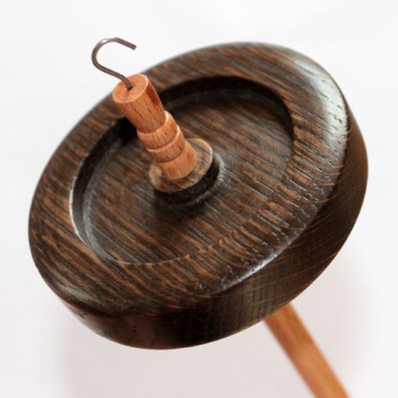 Stained Oak Drop Spindle - 44g