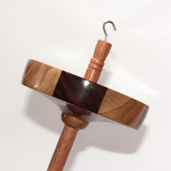 Oak and Walnut Drop Spindle - 46g