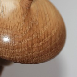 Oak and Tulipwood Drop Spindle - Mushroom Shaped - 42g Oak and Tulipwood Drop Spindle - Mushroom Shaped - 42g