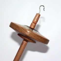 Oak and African Walnut Drop Spindle - 38g