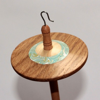 Oak and Cherry Drop Spindle - 29g