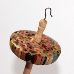 Coloured Pencil Drop Spindle - 34g
